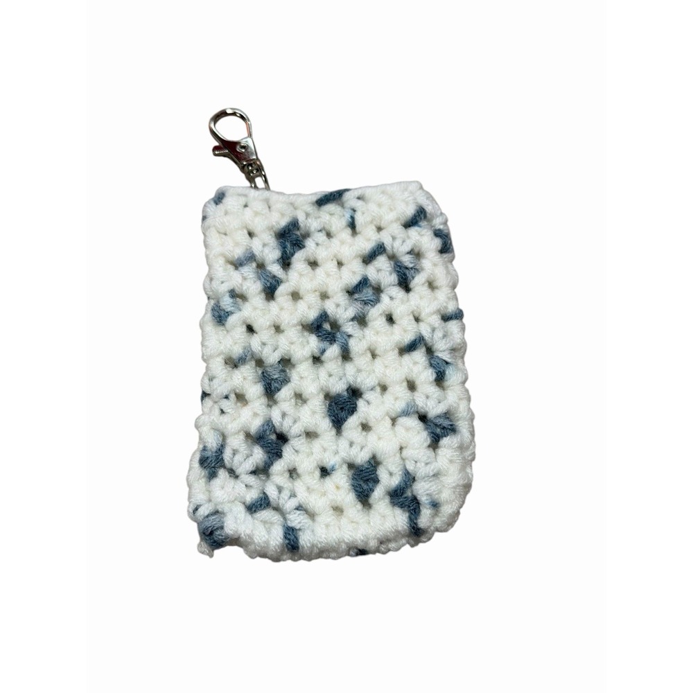 New Handmade Crochet Cozy Keychain Ear Buds Or Lighter Holder ETC